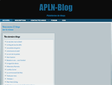 Tablet Screenshot of apln-blog.fr